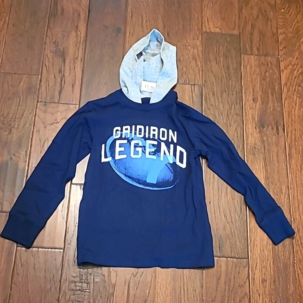 💥3for$12💥 NWT Children's Place long-sleeved shirt with hoodie size Medium 7/8